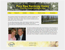 Tablet Screenshot of kentuckyhoney.com